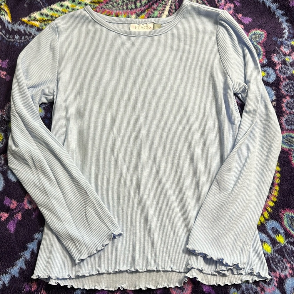 Light blue ribbed long sleeve